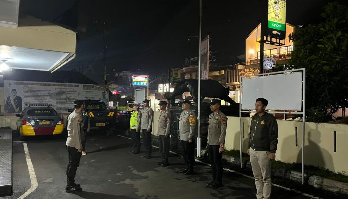 Polsek Cikijing Gelar Apel KRYD, Tingkatkan Kesiapsiagaan Jaga Kamtibmas Akhir Pekan