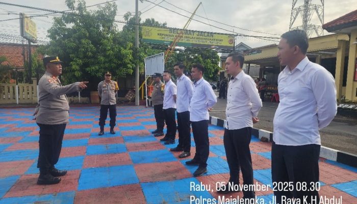 Siswas Polres Majalengka Gelar Pembinaan SP4LAPOR untuk Tingkatkan Transparansi Kinerja Anggota