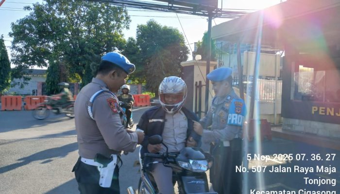 Propam Polres Majalengka Gelar Gaktibplin, Periksa Kelengkapan Administrasi Personel