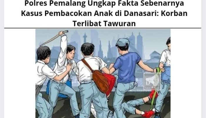 Polres Pemalang Ungkap Fakta Sebenarnya Kasus Pembacokan Anak di Danasari: Korban Terlibat Tawuran