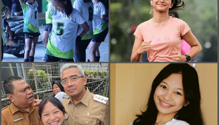 Aurel, Remaja SMPN 5 Bandung yang Berprestasi di Voli dan Modeling