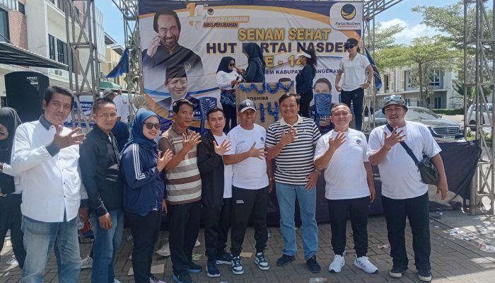 Ahmad Sudita Warnai Senam Sehat NasDem Tangerang dengan Spirit Perubahan