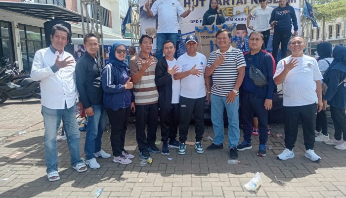 Ahmad Sudita Hadiri Senam Sehat HUT NasDem, Serukan Semangat Restorasi di Tangerang