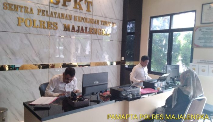SPKT Polres Majalengka Terima Laporan Kehilangan Akta Kelahiran