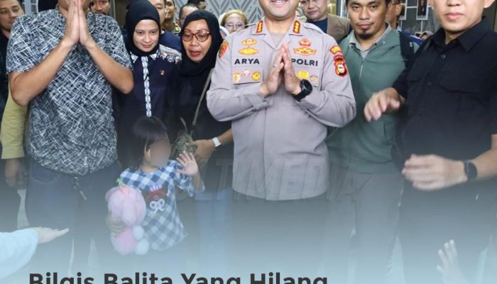 Polri Berhasil Temukan dan Pulangkan Bilqis, Balita yang Hilang di Makassar