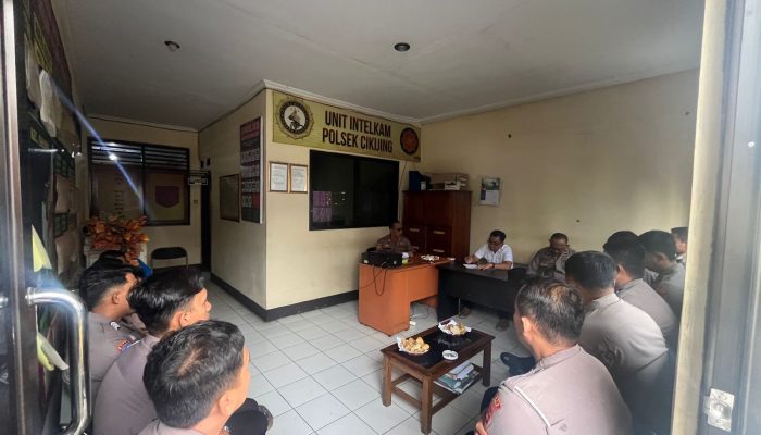 Kapolsek Cikijing Berikan Atensi dan Arahan dari Satuan Atas Pada Anev Mingguan