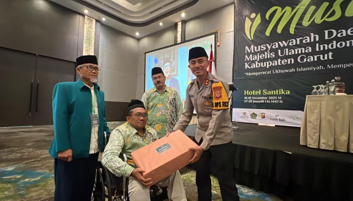 Kapolres Garut Hadiri MUSDA XI MUI Kabupaten Garut Tahun 2025, Tegaskan Komitmen Perkuat Kolaborasi Ulama–Umaro