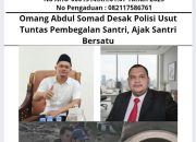 Omang Abdul Somad Desak Polisi Usut Tuntas Pembegalan Santri, Ajak Santri Bersatu