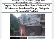 Dugaan Penjualan Obat Keras Sistem COD di Sukabumi Resahkan Warga, Disinyalir Oknum APH Terlibat