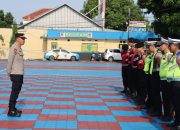 Sat Lantas Polres Majalengka Gelar Rampcheck di PO Bus BS Guvili dalam Rangka Operasi Zebra Lodaya 2025