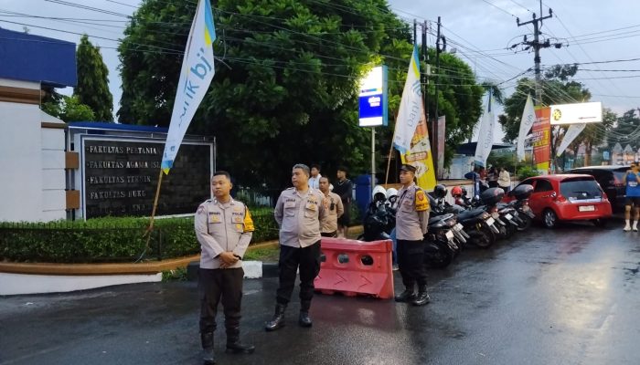 Polsek Majalengka Kota Amankan Kegiatan Law Fun Run Dies Natalis ke-15 Fakultas Hukum Universitas Majalengka