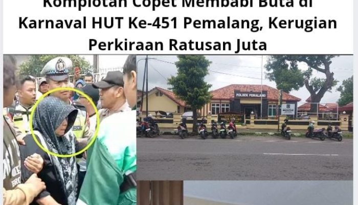 Komplotan Copet Membabi Buta di Karnaval HUT Ke-451 Pemalang, Kerugian Perkiraan Ratusan Juta