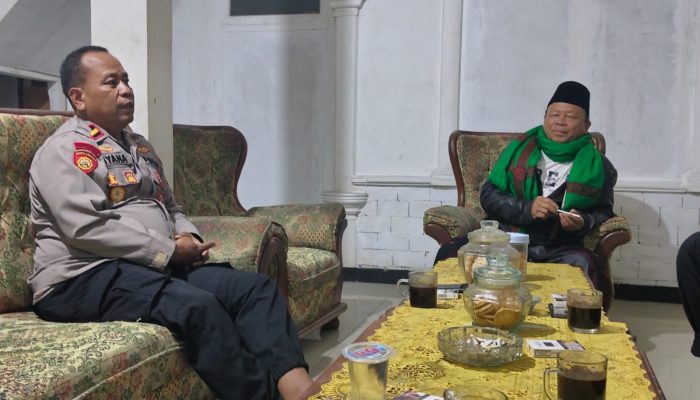 Kapolsek Malausma Sambang Tokoh Masyarakat, Ajak Jaga Kamtibmas Jelang Ramadhan