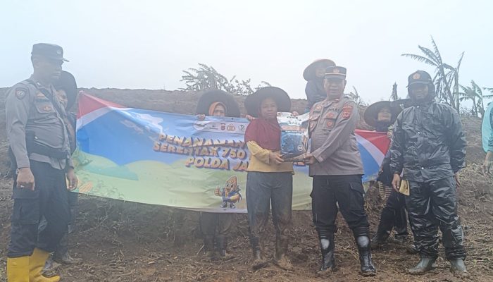 Ketahanan Pangan Tanam Jagung Dalam Rangka Swasembada Pangan oleh Polsek Malausma Polres Majalengka