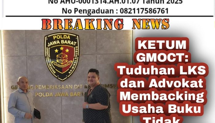 KETUM GMOCT: Tuduhan LKS dan Advokat Membacking Usaha Buku Tidak Berdasar dan Menyesatkan Publik