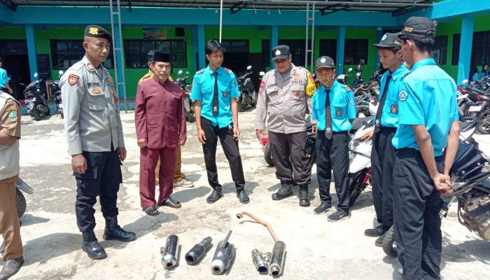 Pihak Sekolah Gandeng Polsek Sukawening Tertibkan Knalpot Brong