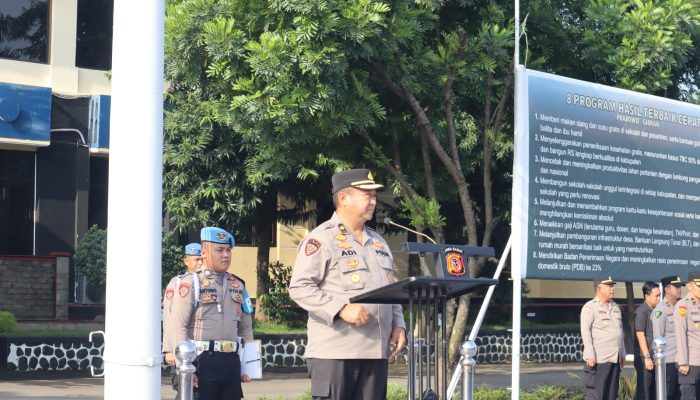 Kabag SDM Polres Majalengka Pimpin Apel Pagi, Tekankan Kesiapsiagaan Personel Hadapi Cuaca Ekstrem