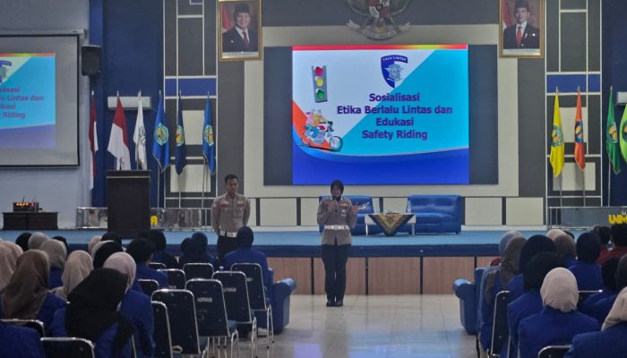 Polantas Menyapa: Sat Lantas Polres Majalengka Gelar “Police Goes To Campus” di UNMA Guna Sukseskan Operasi Keselamatan Lodaya 2026