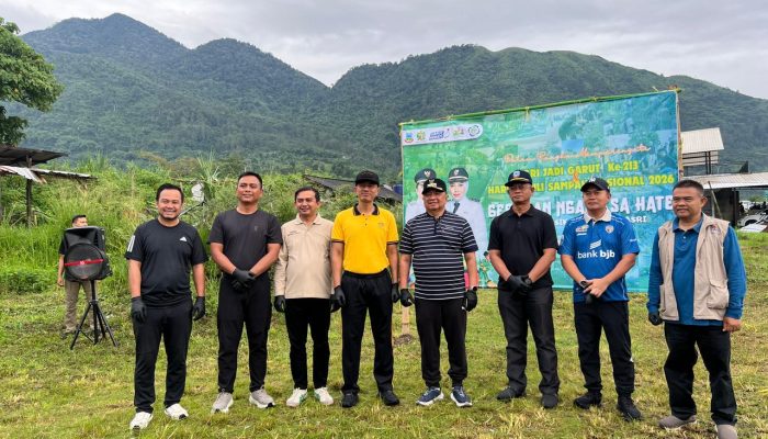 Polres Garut Bersama Instansi Terkait Aksi Bersih Lingkungan, Wujud Nyata Kepedulian di Hari Jadi Garut ke-213