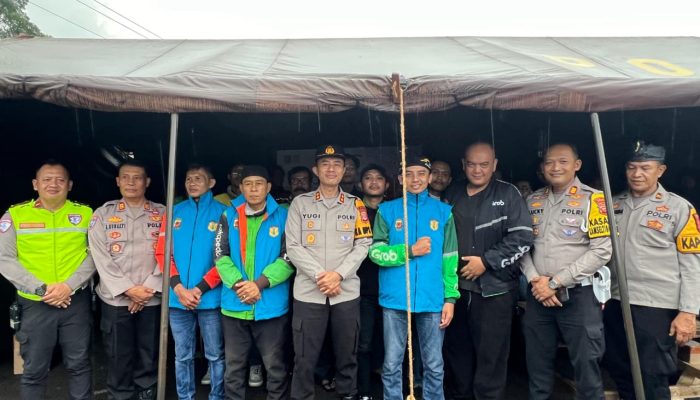 Sinergi Polisi dan Ojol Makin Solid, Kapolres Garut Ngariung Bareng Ojol