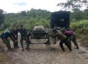 Gotong Royong Warga dan TNI – Mesin Molen Turun untuk Percepatan Box Culvert di Nagan Raya