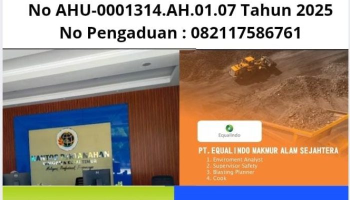 Pasca Viral Kasus Dugaan Pemalsuan Izin PT Equalindo Makmur Alam Sejahtera, GMOCT Pantau Proses Hukum dan Administrasi, Staf BPN Kutim ” Kami Belum Mengetahui Berkas PT Emas “