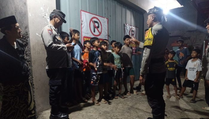 Respons Cepat Dumas WA Taros Kapolres, Polsek Tarogong Kidul Tertibkan Petasan di Malam Ramadan