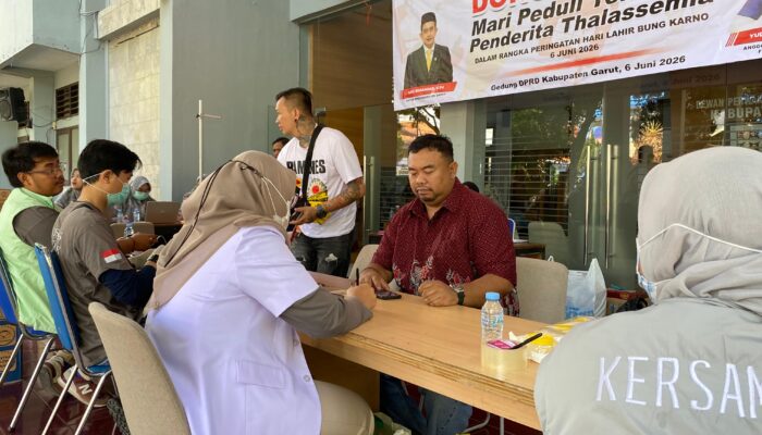 Bumikan Nilai Pancasila, DPRD Garut Gelar Donor Darah untuk Bantu Sesama