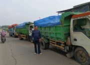 Demi Keselamatan Siswa, LSM TAMPERAK dan Polsek Pasarkemis Hentikan Truk Tanah