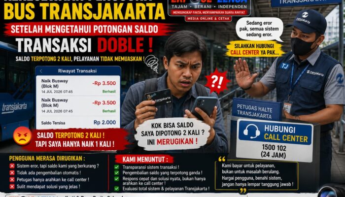 Diduga Terjadi Pemotongan Saldo Ganda, Pengguna TransJakarta Diimbau Rutin Cek Riwayat Transaksi