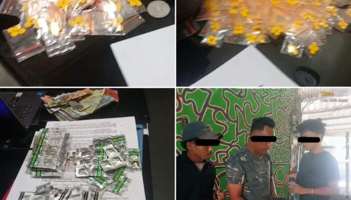 Diduga Jadi Lokasi Peredaran Obat Keras Golongan G, Tiga Orang Diserahkan ke Polsek Kelapa Dua Bersama Ratusan Butir Barang Bukti