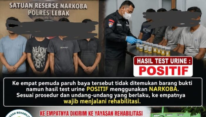 Empat Terduga Penyalahgunaan Narkotika Jenis Sabu di Koleang Jasinga Jalani Rehabilitasi, Muncul Sorotan Transparansi Penindakan