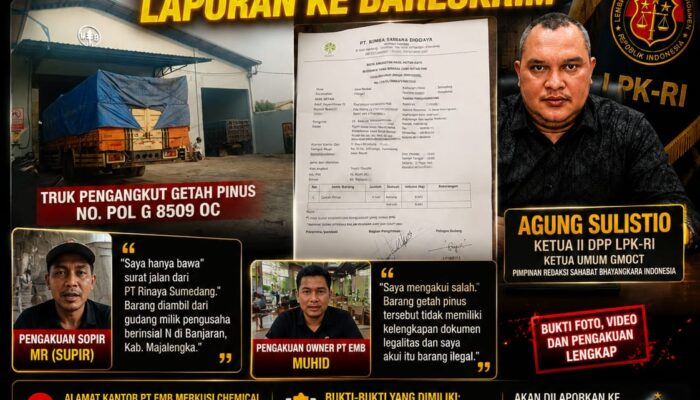 Owner PT EMB Akui Getah Pinus Tanpa Dokumen Lengkap, Agung Sulistio Siapkan Laporan ke Bareskrim