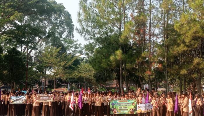 Upacara HUT Pramuka ke – 65 Tingkat Kwartir Ranting Tarogong Kaler