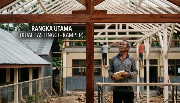 Tren Penurunan Kualitas Material Kayu Dalam Renovasi Sekolah di Kabupaten Cilacap, Dari Tinggi Menuju Rendah