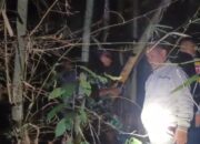 Respon Cepat Personil Polsek Cikijing Bantu Padamkan Kebakaran Lahan Kebun Bambu di Blok Padamukti Bungur Desa Sindangpanji.