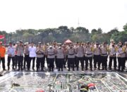 1.259 Personel Gabungan Apel Latihan Simulasi Sispamkota Penanganan Huru Hara