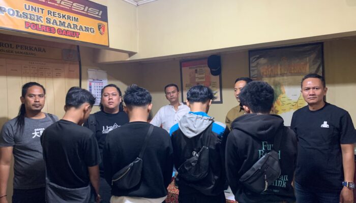 Empat Terduga Pelaku Pengeroyokan di Samarang Diamankan Tim Resmob Polda Jabar
